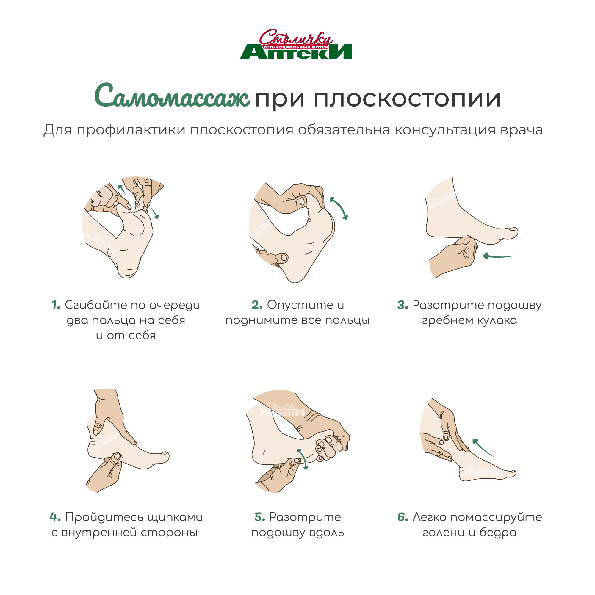 Массаж от плоскостопия для детей 3 года